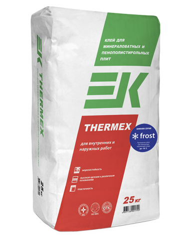 Клей для минераловатных и пенополистирольных плит ЕК THERMEX FROST